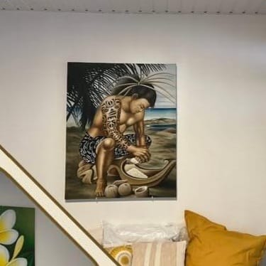 Détail de décoration polynésienne